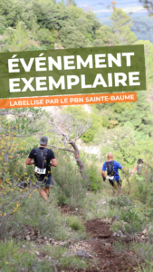 Le Trail de l'Escarelle 2026, labellisé événement exemplaire par le Parc Naturel Régionale de la Sainte-Baume.